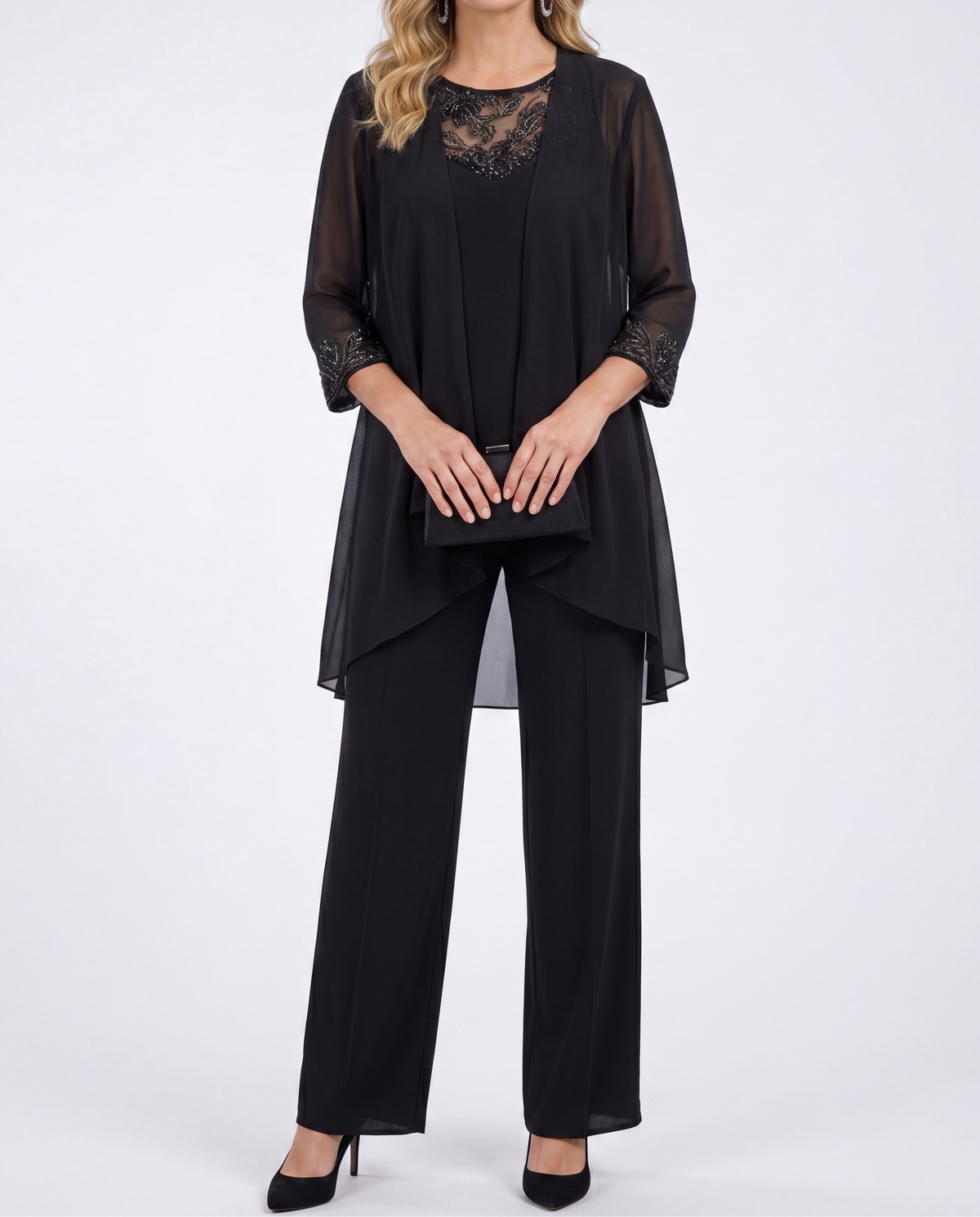 Éléonore | Conjunto de chaqueta fluida y pantalones anchos