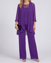 Éléonore | Conjunto de chaqueta fluida y pantalones anchos