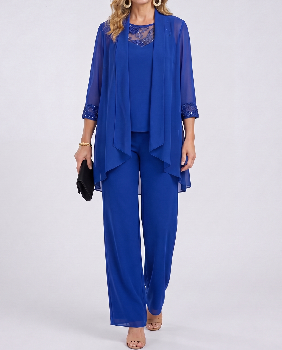 Éléonore | Conjunto de chaqueta fluida y pantalones anchos