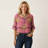 Arabella | Blusa con botones y mangas tres cuartos 4