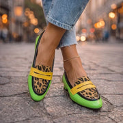 Rosalia | Mocasines con estampado de leopardo