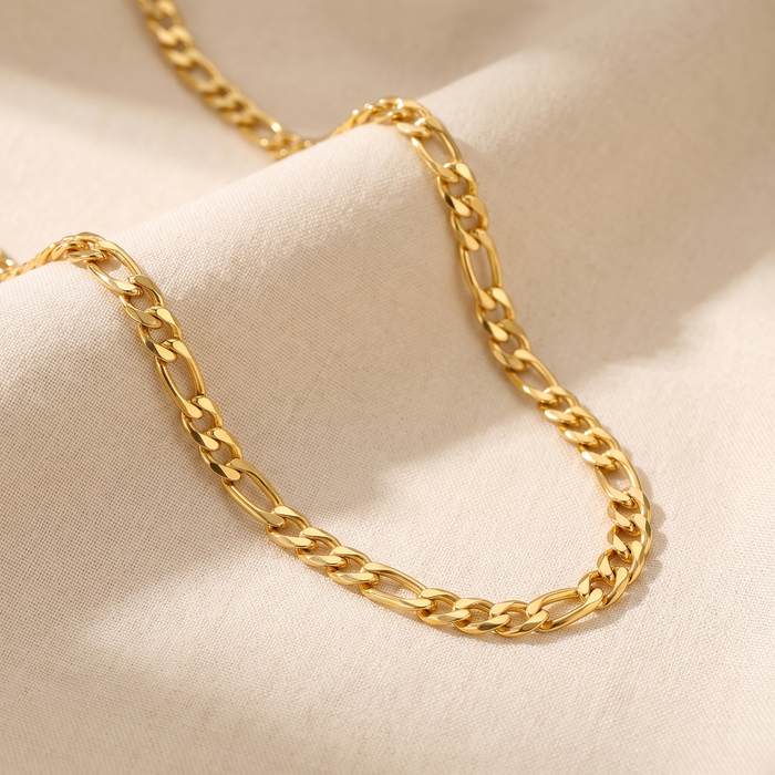 Valerie - Collar de oro de estructura de cadena simple