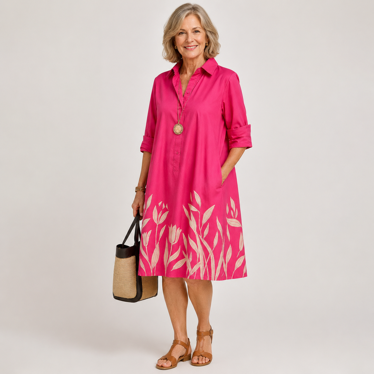 Annemaria | Cómodo vestido midi
