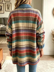 Charlotte | Chaqueta vaquera vintage con patchwork para mujer