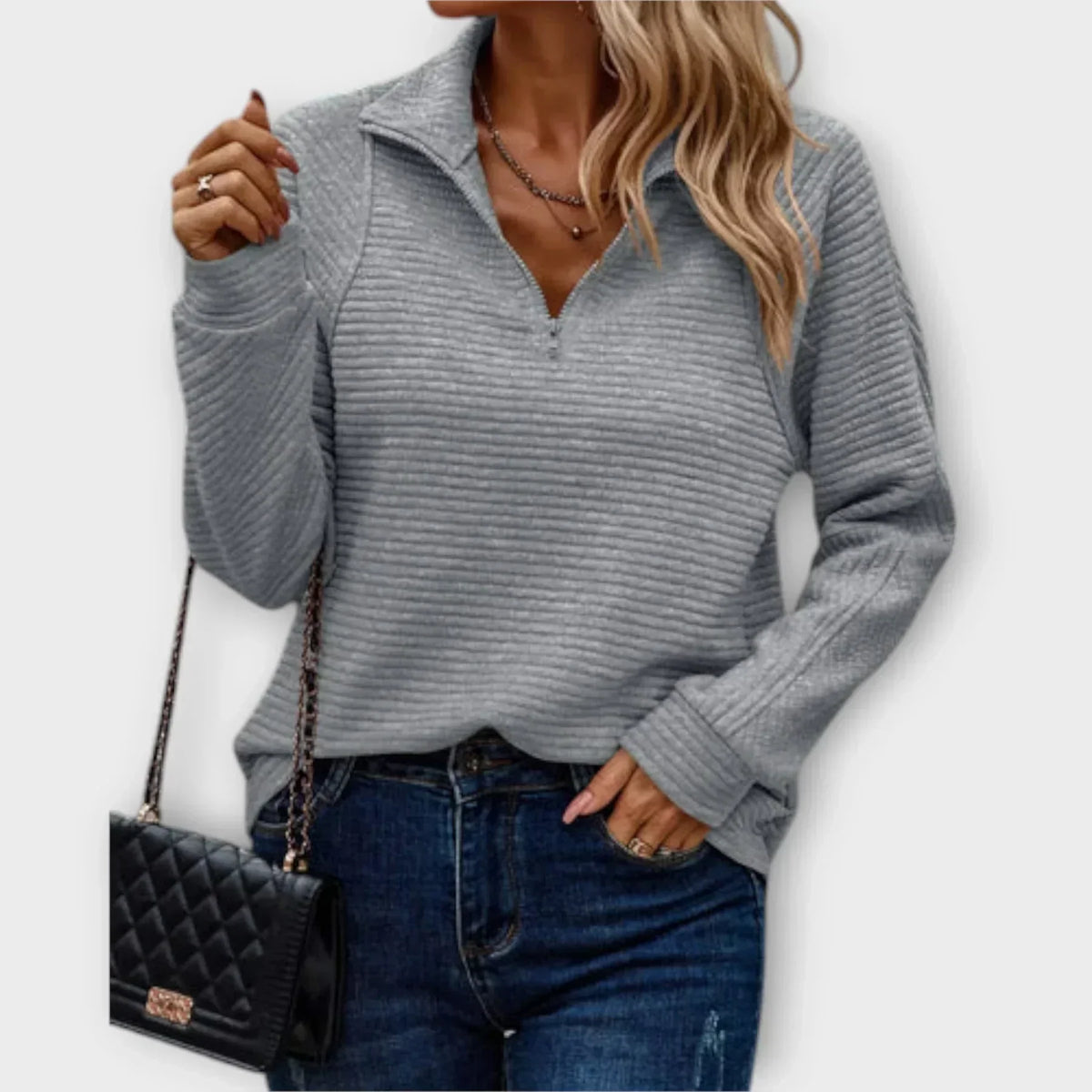 Dalia™ | Jersey con media cremallera