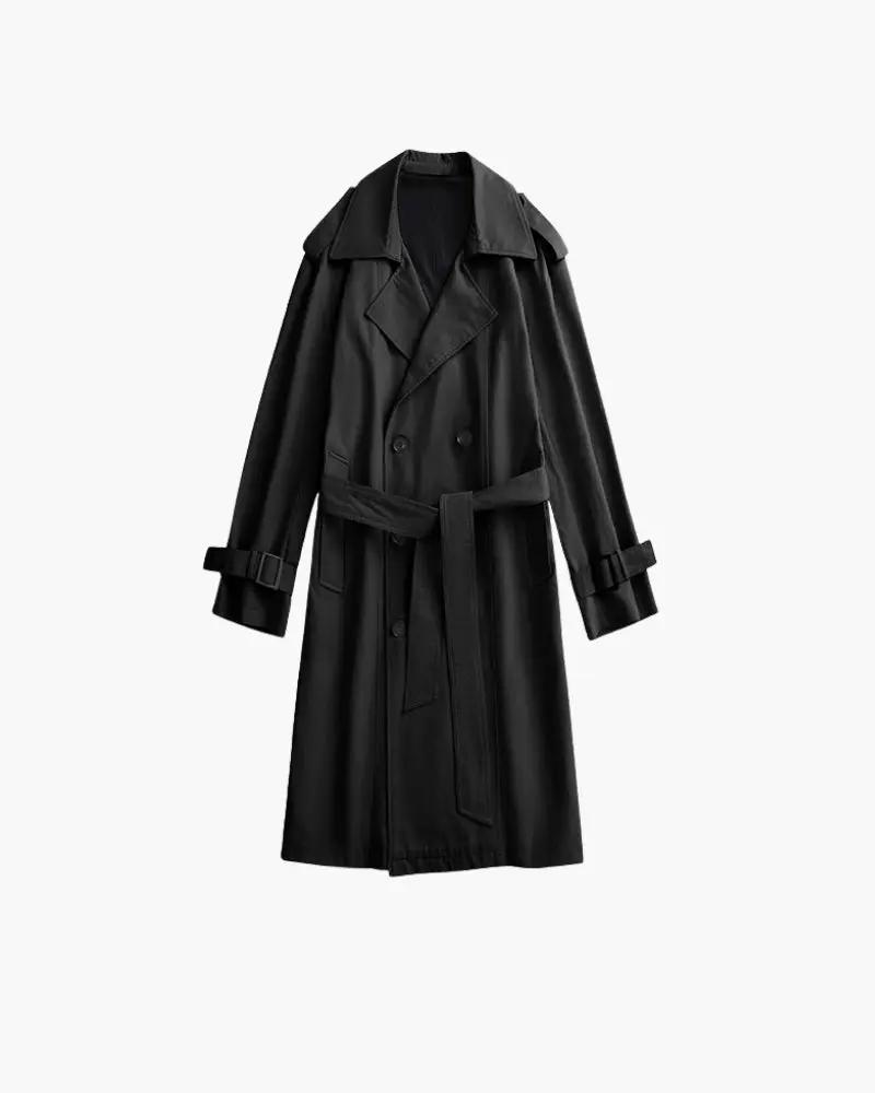 Trench clásico de doble botonadura