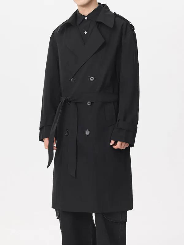 Trench clásico de doble botonadura