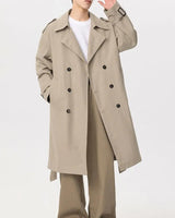 Trench clásico de doble botonadura