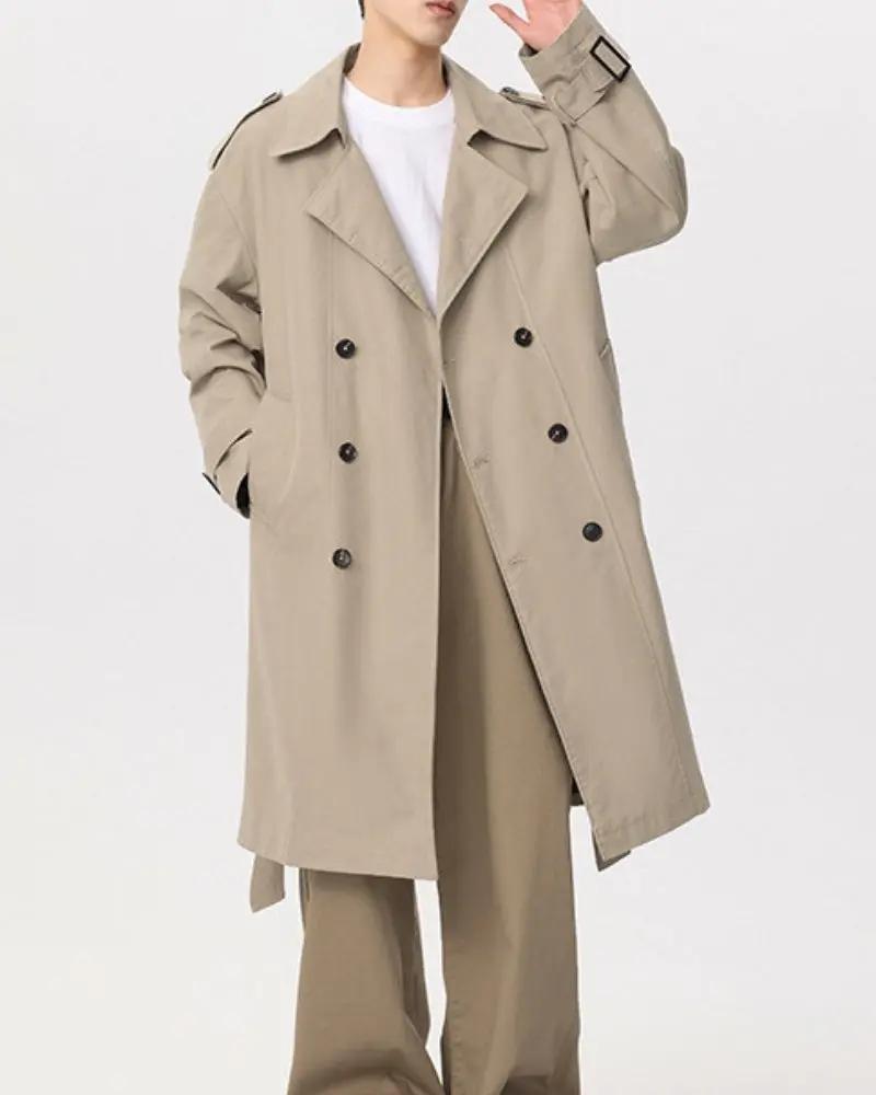 Trench clásico de doble botonadura