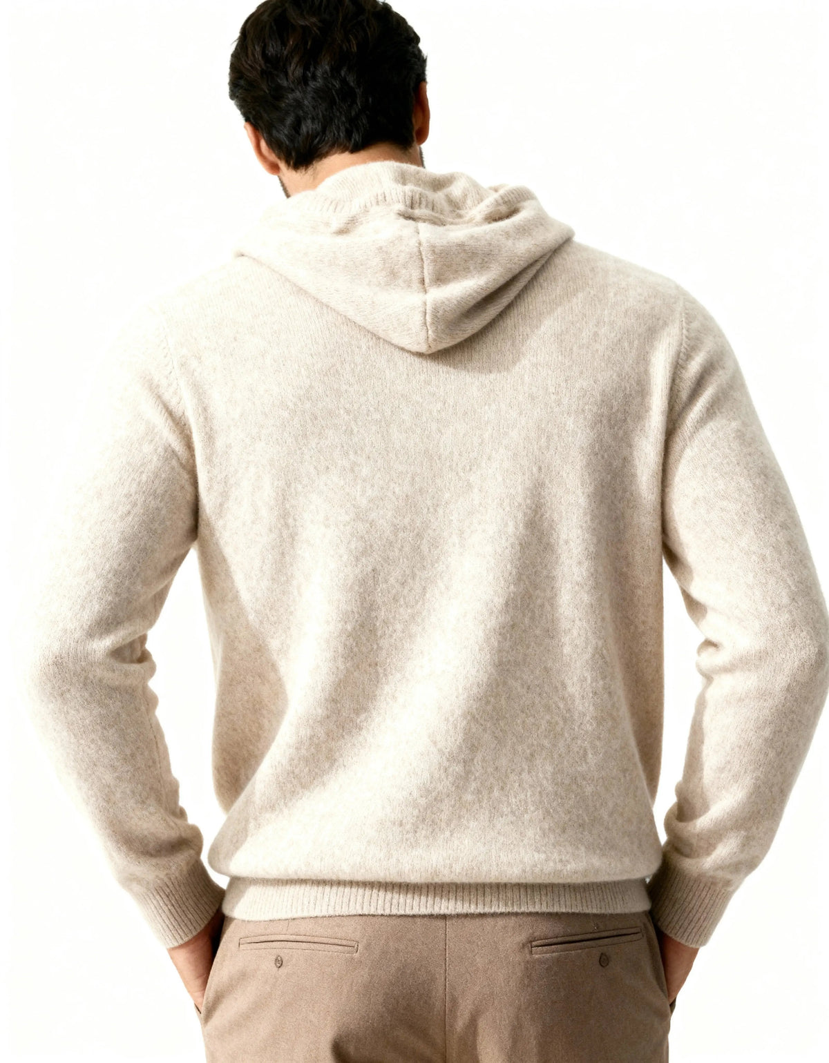 Jersey de cuello alto 100 % cachemira