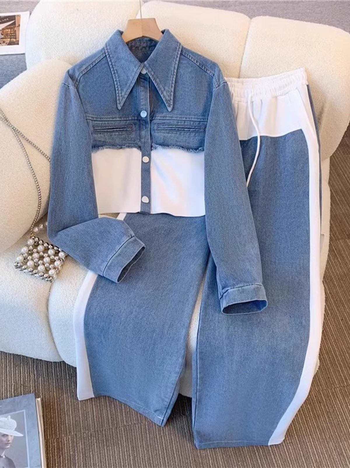 Holbrook™ | Chaqueta corta y pantalones de pierna ancha
