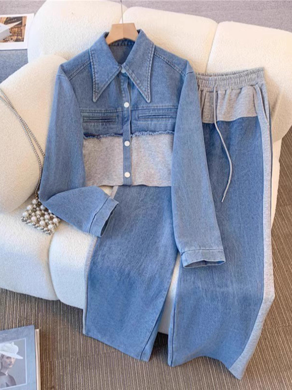 Holbrook™ | Chaqueta corta y pantalones de pierna ancha