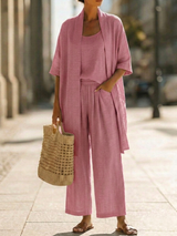 Isa | Conjunto de tres piezas con elegancia natural