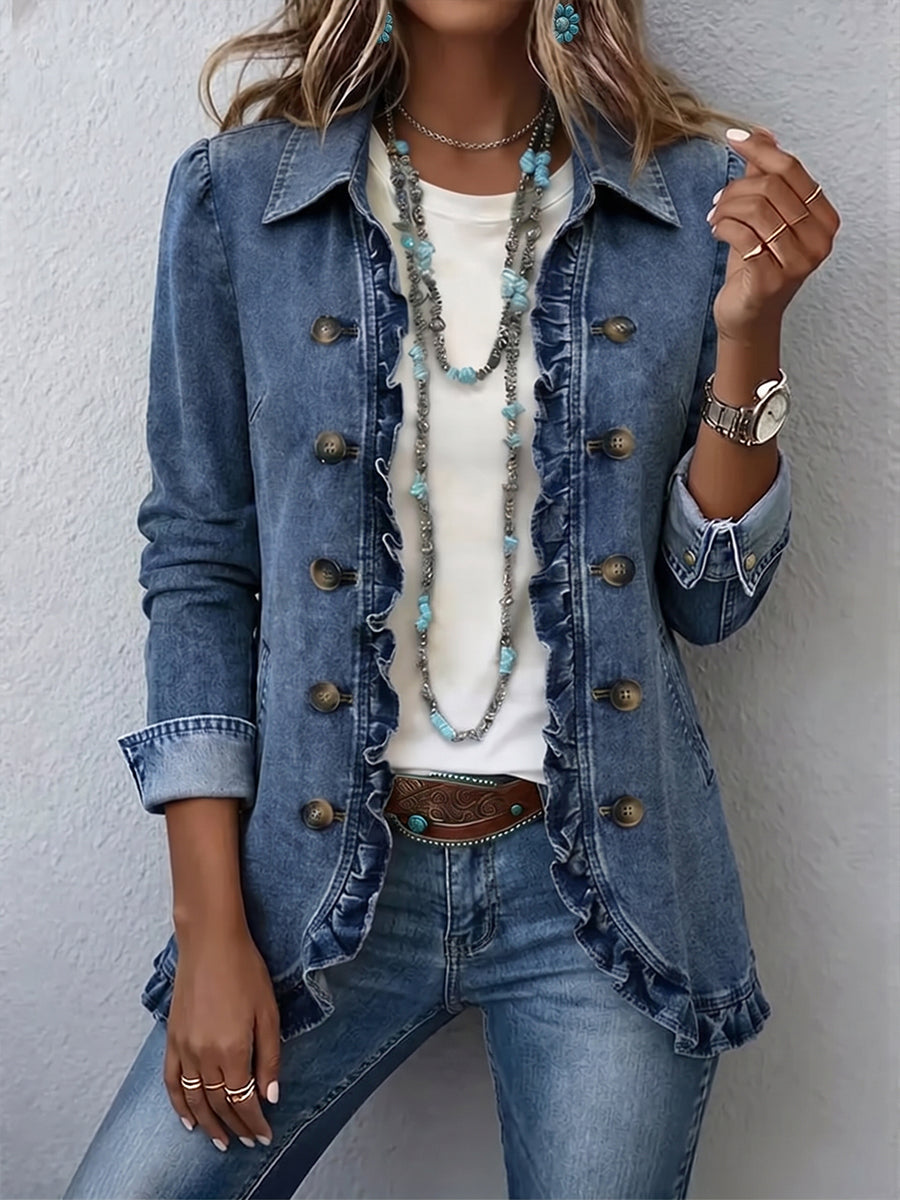 Ruffel | Chaqueta vaquera con volantes