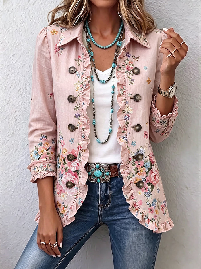 Bettany™ | Chaqueta con volantes floral
