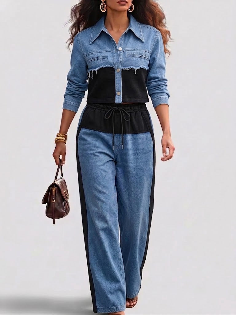 Holbrook™ | Chaqueta corta y pantalones de pierna ancha