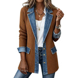 Freja – Chaqueta vaquera de punto acanalado