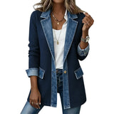 Freja – Chaqueta vaquera de punto acanalado