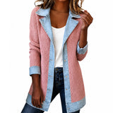 Freja – Chaqueta vaquera de punto acanalado