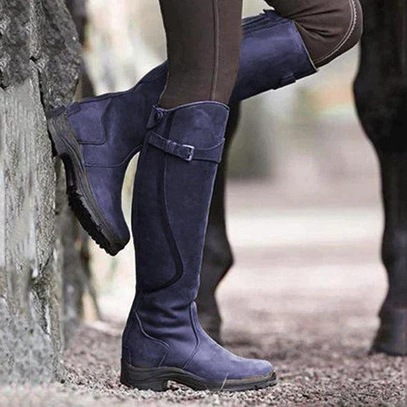 Evelyn | Botas de montar de cuero impermeables