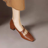 Else | Elegantes zapatos Mary Jane con hebilla dorada