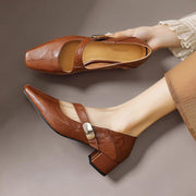 Else | Elegantes zapatos Mary Jane con hebilla dorada