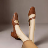 Else | Elegantes zapatos Mary Jane con hebilla dorada