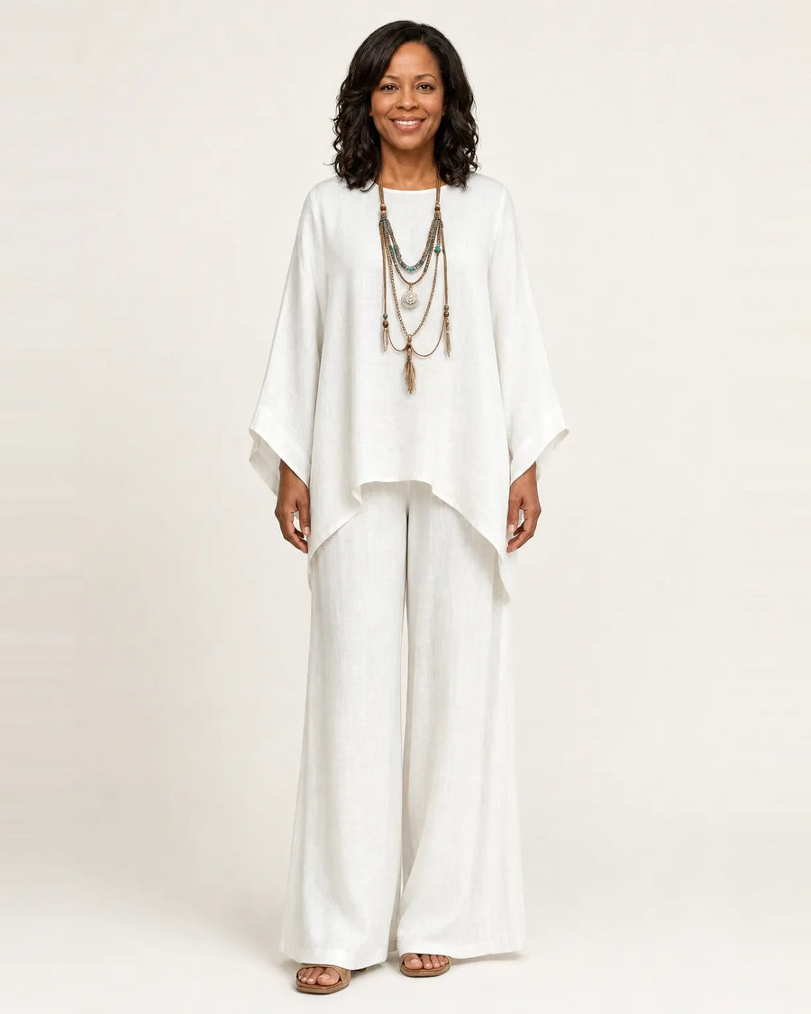 Majol | Set de lino con aspecto de lino