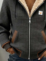 Sandra | Chaqueta acolchada con forro de sherpa, capucha y cremallera